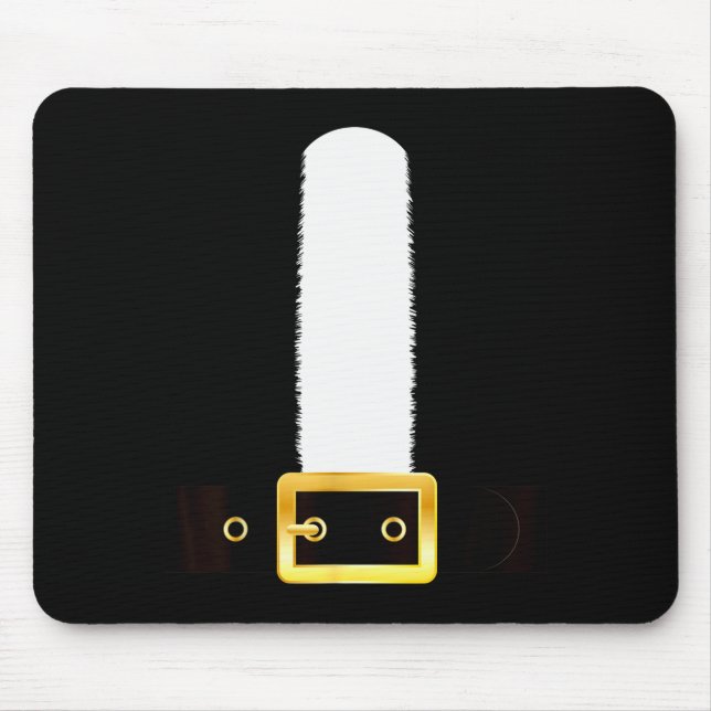 Funny Santa Claus Christmas Eve Morning Suit Belt  Mouse Mat (Front)