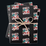 Funny Santa Claus Christmas Gangsta Wrapper Wrapping Paper Sheet<br><div class="desc">Funny Santa Claus Christmas Gangsta Wrapper Wrapping Paper Sheets</div>