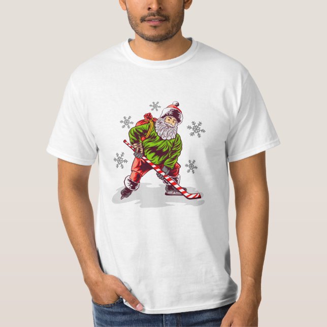Funny Santa Claus Christmas T-Shirt (Front)