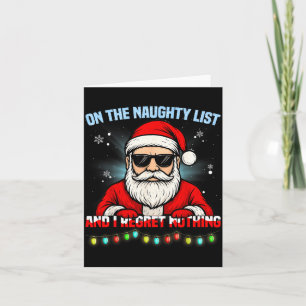 Funny Santa Claus Christmas Xmas For Men Women Boy Card