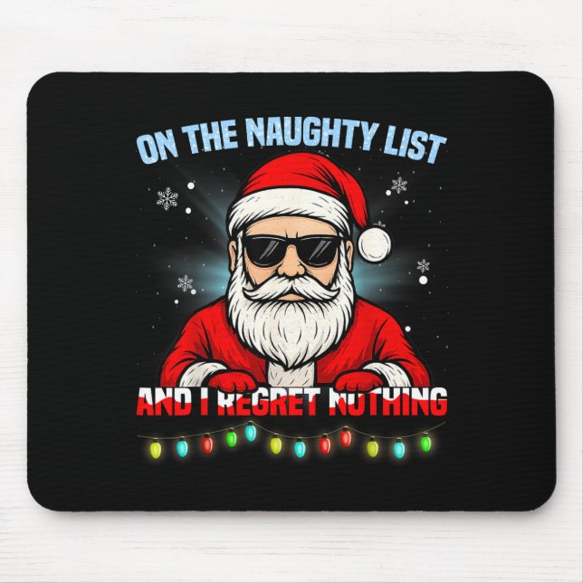 Funny Santa Claus Christmas Xmas For Men Women Boy Mouse Mat (Front)