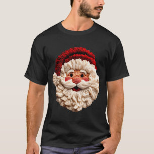 Funny Santa Claus Crochet Christmas Xmas Pajamas H T-Shirt