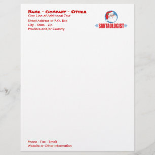 Funny Santa Claus Customised Letterhead