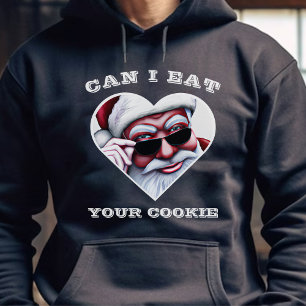 Funny Santa Claus Eat Your Cookie Christmas Hoodie