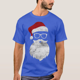 Funny Santa Claus Face Sunglasses With 2 T-Shirt