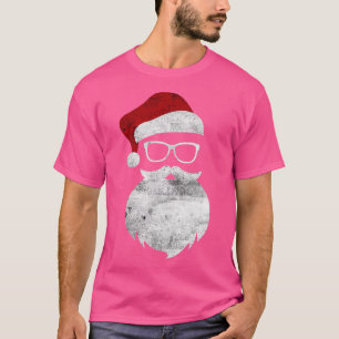 Funny Santa Claus Face Sunglasses With 3 T-Shirt