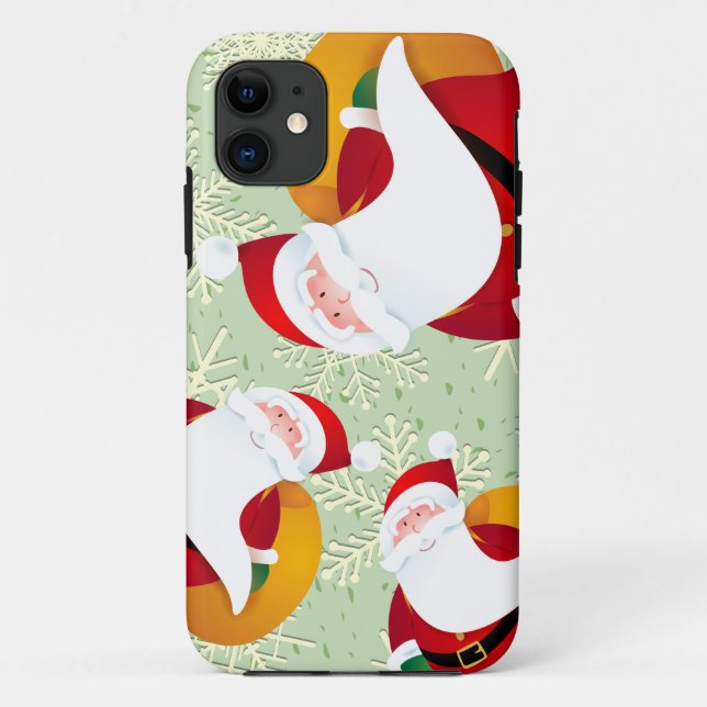 Funny Santa Claus, iPhone case (Back)