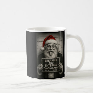 Funny Santa Claus Mugshot Christmas – Santa Xmas  Coffee Mug