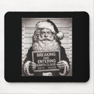 Funny Santa Claus Mugshot Christmas – Santa Xmas  Mouse Mat