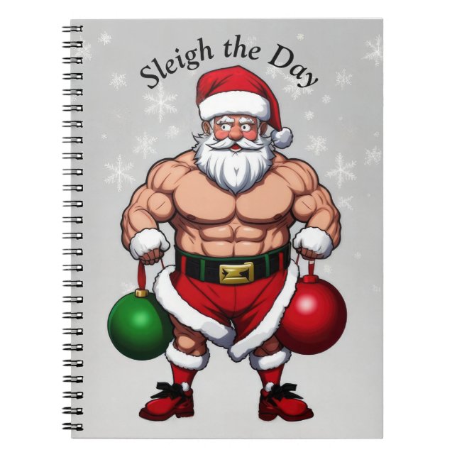Funny Santa Claus Notebook (Front)