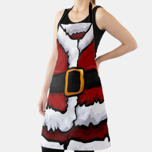 Funny Santa Claus Suit Christmas Costume Apron