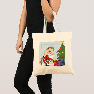 Funny Santa Claus Tote Bag