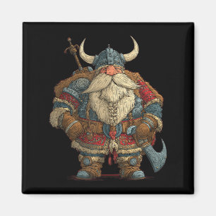 Funny Santa Claus Viking Costume For Boys And Girl Magnet