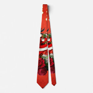 Funny Santa Claus with cute fawn Tie