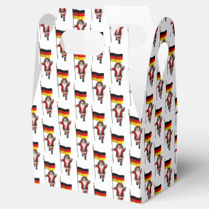 Funny Santa Claus With Ensign Of Germany Favour Box