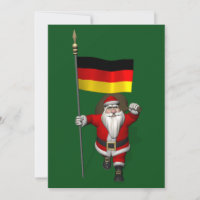 Funny Santa Claus With Ensign Of Germany