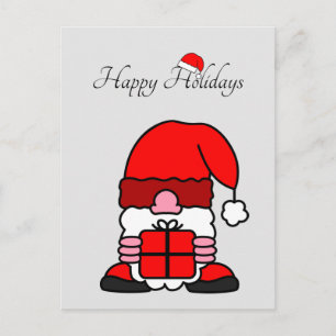 Funny Santa Claus with Too Big Hat Christmas Humou Postcard