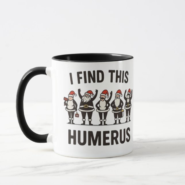 Funny santa claus's line Mug (Left)
