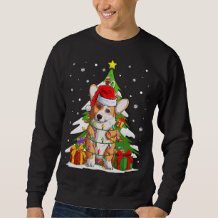 Funny Santa Corgi Dog Christmas Tree Gifts Xmas Ma Sweatshirt