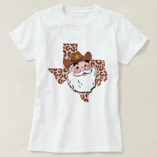 Funny Santa Cowboy Texas Christmas T-Shirt