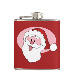 Funny Santa custom flask