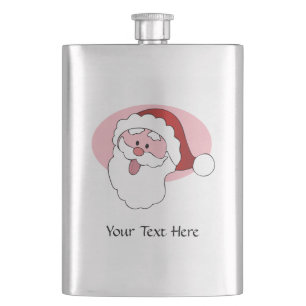 Funny Santa custom flask