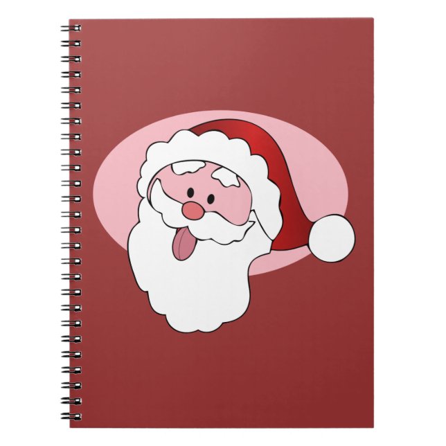 Funny Santa custom notebook (Front)