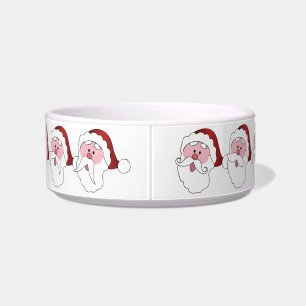 Funny Santa custom pet bowls