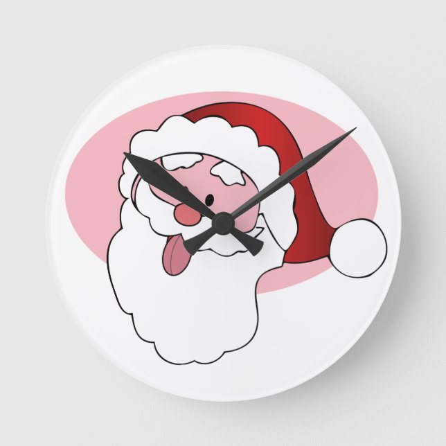 Funny Santa custom wall clock (Front)