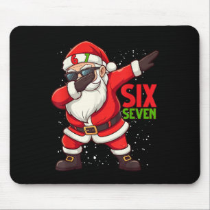 Funny Santa Dab Six Seven Christmas 67 Meme Gen Al Mouse Mat