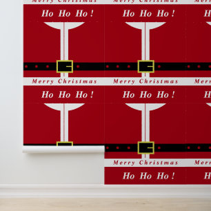 Funny Santa Design Christmas Wallpaper