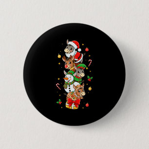 Funny Santa Elf Snowman Christmas Womens Mens Kids 6 Cm Round Badge