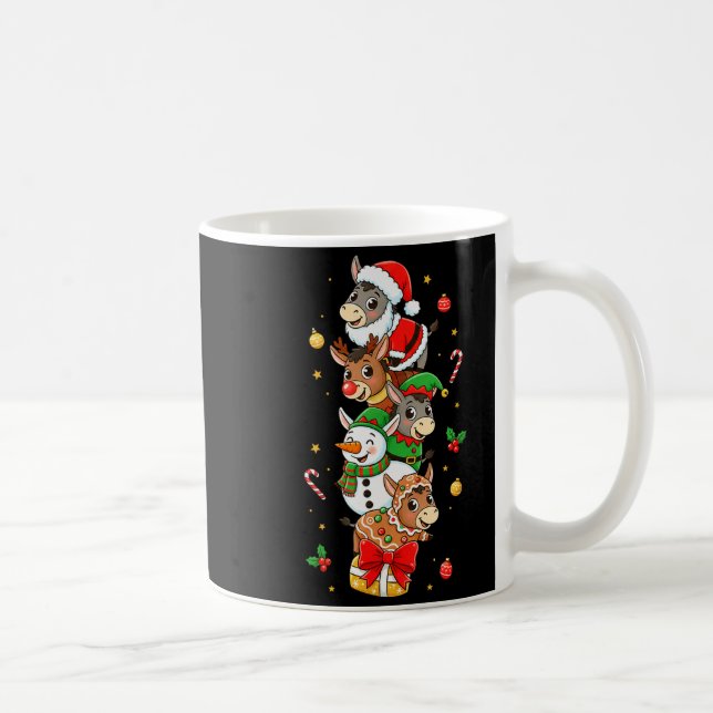 Funny Santa Elf Snowman Christmas Womens Mens Kids Coffee Mug (Right)