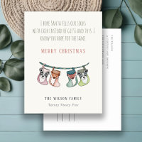 Funny Santa Fills Stockings With Cash Christmas