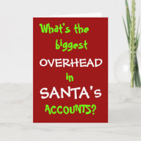 Funny Santa Financial Accounting Christmas