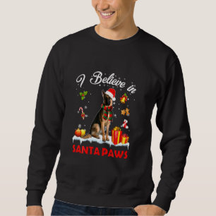 Funny Santa German Shepherd Claus Dog Christmas De Sweatshirt