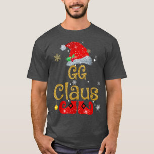 Funny Santa GG Claus Christmas Matching Family T-Shirt