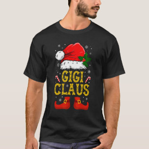 Funny Santa Gigi Claus Christmas Matching Family G T-Shirt