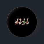 Funny Santa Goose Snowman Just A Christmas Goose X 6 Cm Round Badge<br><div class="desc">Funny Santa Goose Snowman Just A Christmas Goose Xmas Party</div>