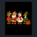 Funny Santa Goose Snowman Just A Christmas Goose X Poster<br><div class="desc">Funny Santa Goose Snowman Just A Christmas Goose Xmas Party</div>