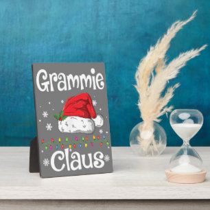 Funny Santa Grammie Claus Christmas Matching Famil Plaque