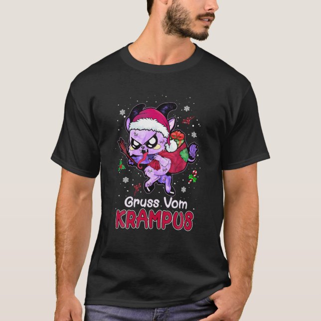Funny Santa Gruss Vom Krampus Kawaii Pastel Goth C T-Shirt (Front)