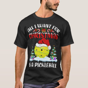 Funny Santa Hat All I Want For Christmas Is A Pick T-Shirt
