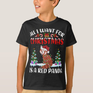 Funny Santa Hat All I Want For Christmas Is A Red T-Shirt