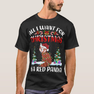 Funny Santa Hat All I Want For Christmas Is A Red T-Shirt