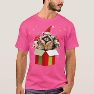 Funny Santa Hat Opossum Racoon Skunk Team Trash C T-Shirt