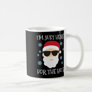 Funny Santa Here For The Hos Christmas Pyjamas Coffee Mug