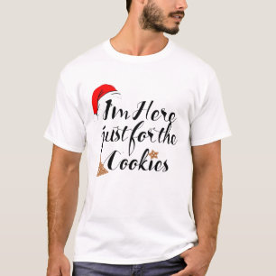 Funny Santa Here Just For Cookies T-shirt Design