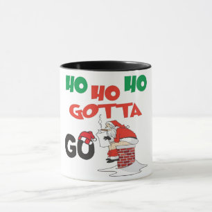 Funny Santa HO HO HO Gotta Go Mug