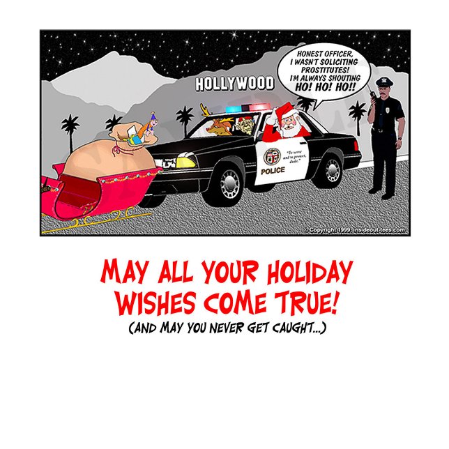Funny Santa Ho Ho Ho Police Card (Creator Uploaded)